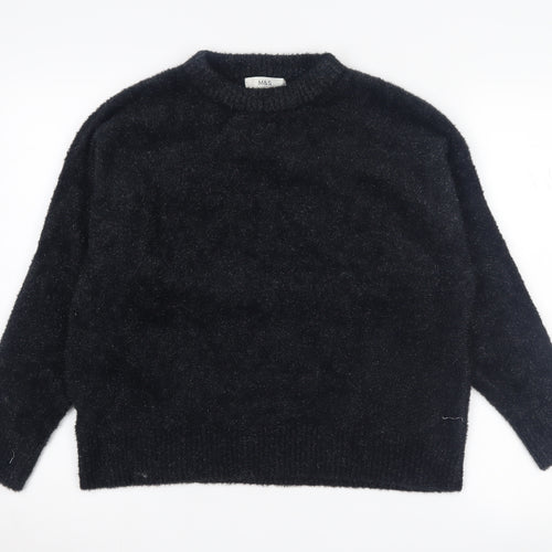 Marks and Spencer Women's Black Pullover Jumper - Size M