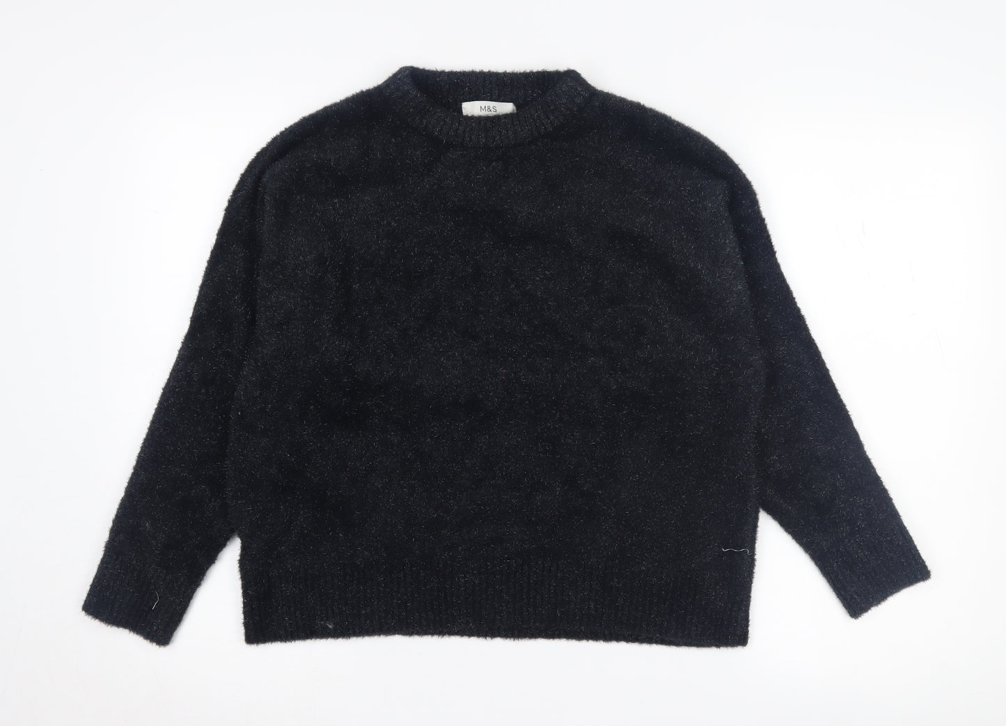 Marks and Spencer Women's Black Pullover Jumper - Size M