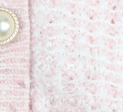 Lipsy Women's Pink Cardigan, Size 14, Crew Neck