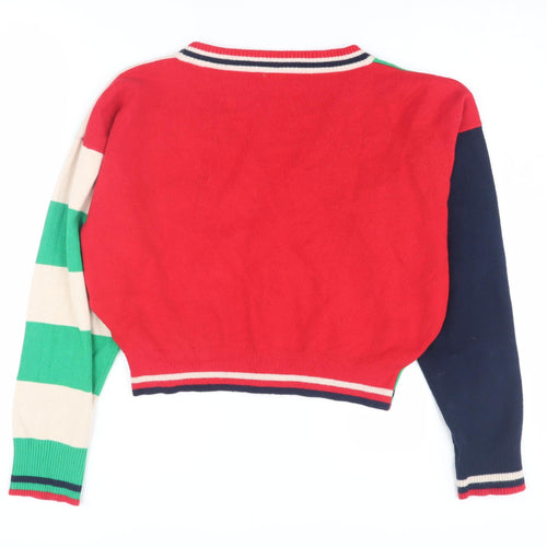 Urban Outfitters Women's Green Striped Cardigan, Size S