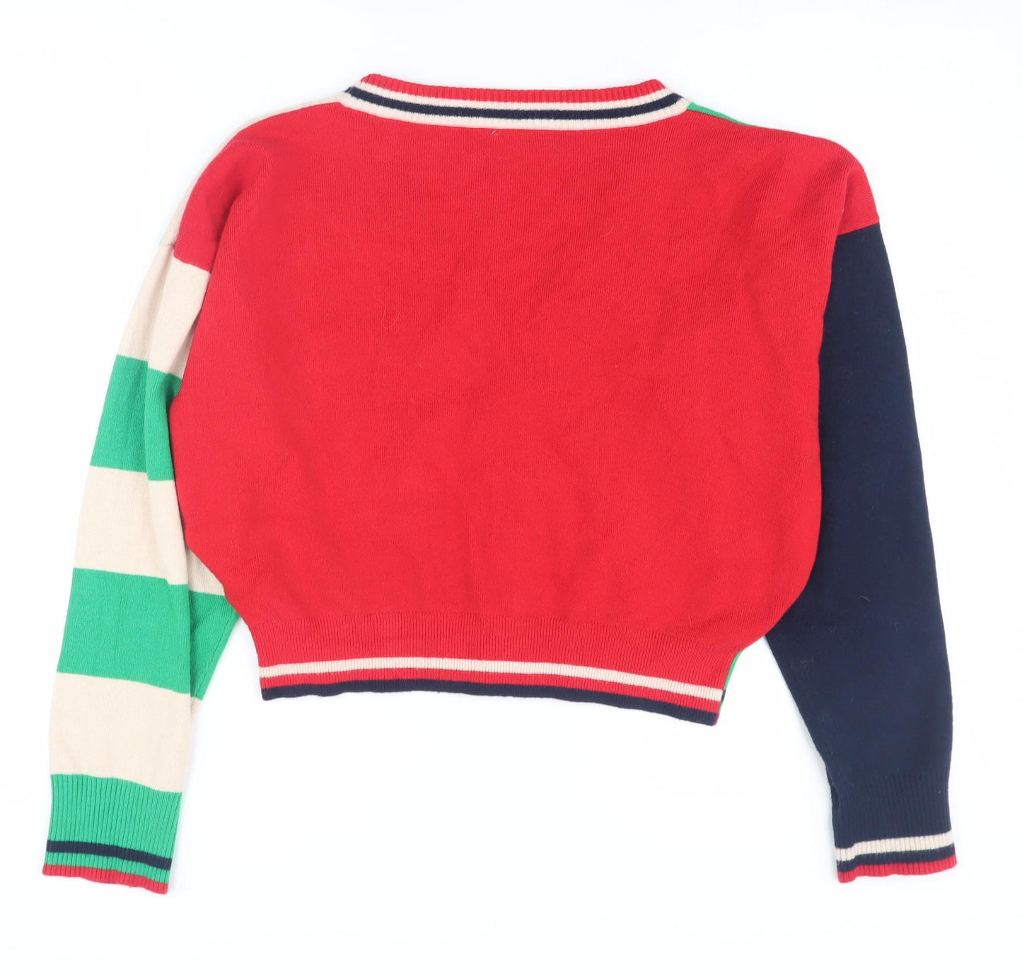 Urban Outfitters Women's Green Striped Cardigan, Size S