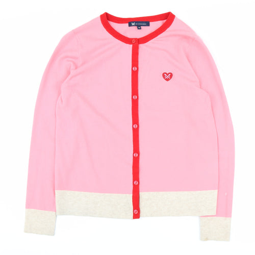 Crew Clothing Women Pink Cardigan Size 12