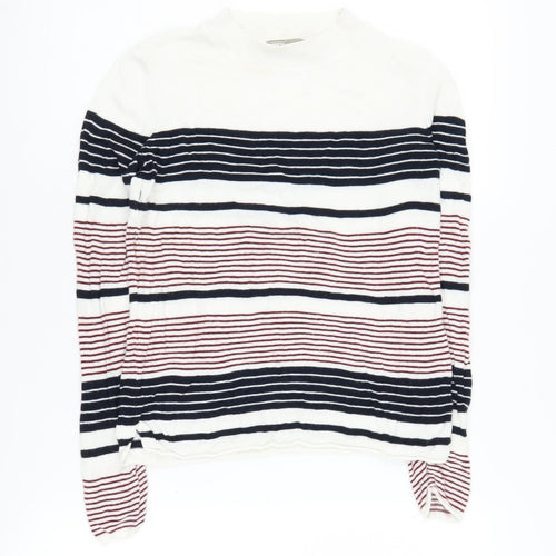 ASOS Women's Striped Pullover Jumper, Multicoloured, Size 10
