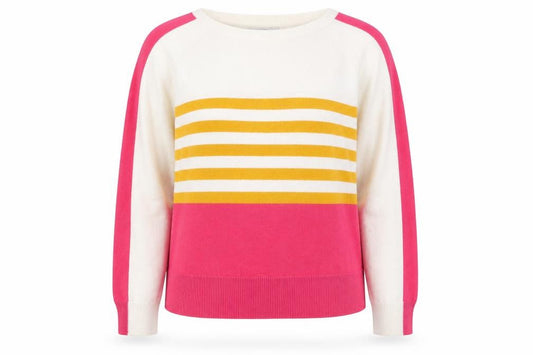 Front view of Next Women's Multicoloured Striped jumper, size 12