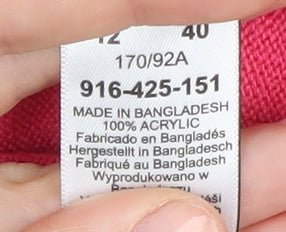 Next Women's Multicoloured Striped Pullover Jumper Size 12