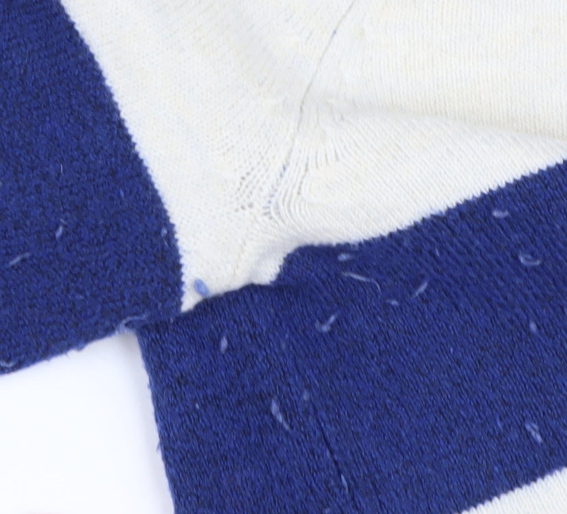 Marks and Spencer Women's Blue Striped Pullover XS