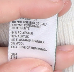 Marks and Spencer Women's Blue Striped Pullover XS