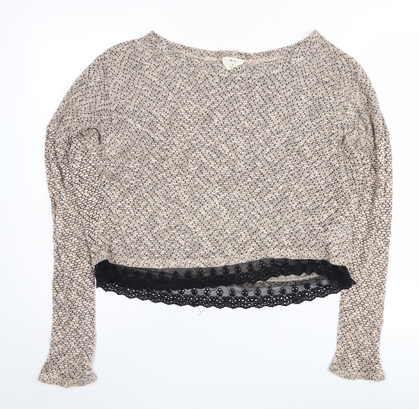 Pins and Needles Beige Women's Jumper, S, Boat Neck, Casual