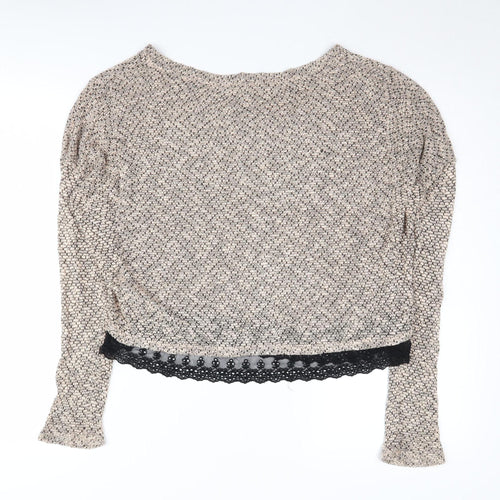 Pins and Needles Beige Women's Jumper, S, Boat Neck, Casual