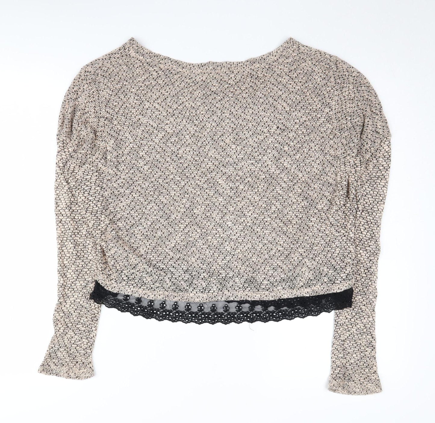 Pins and Needles Beige Women's Jumper, S, Boat Neck, Casual