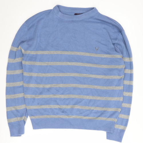 J.J. Willis Men's Blue Striped Pullover Jumper 2XL