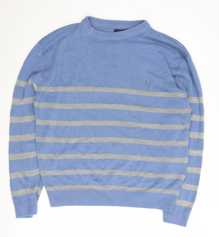J.J. Willis Men's Blue Striped Pullover Jumper 2XL