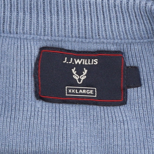 J.J. Willis Men's Blue Striped Pullover Jumper 2XL