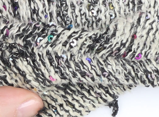 River Island Women's Multicoloured Sequin Cardigan Size 14