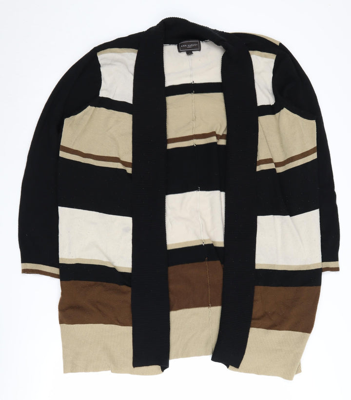 Ann Harvey Women's Striped Cardigan - Size 3