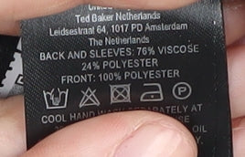 Ted Baker Women's Black Floral Pullover Jumper Size 10