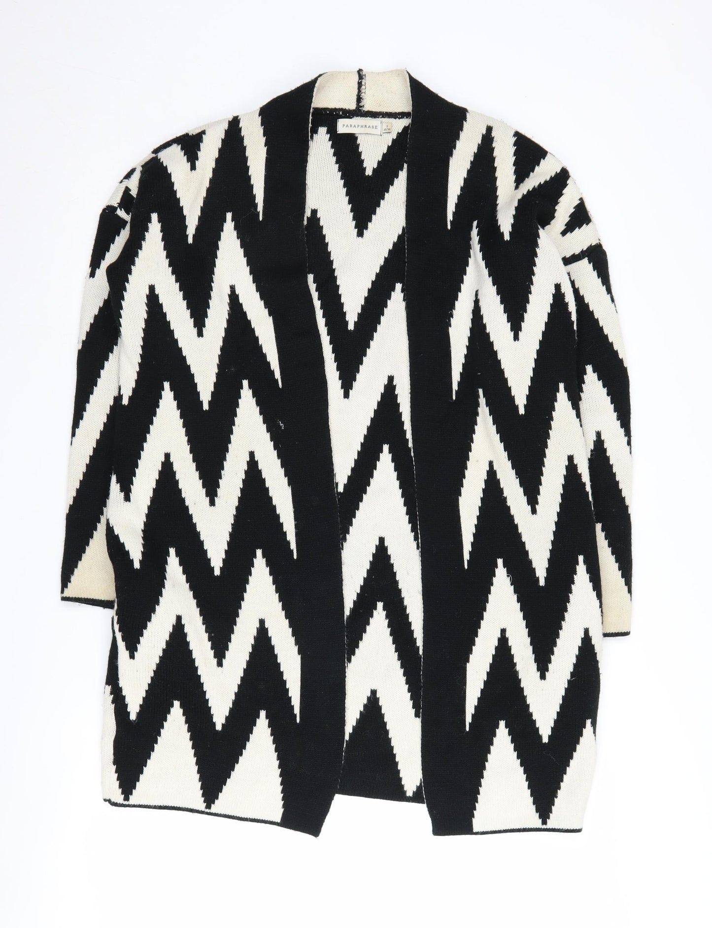 Paraphrase Women's Black & White Cardigan Size 10