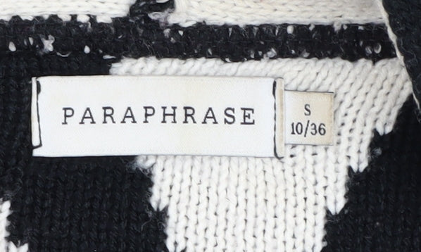 Paraphrase Women's Black & White Cardigan Size 10