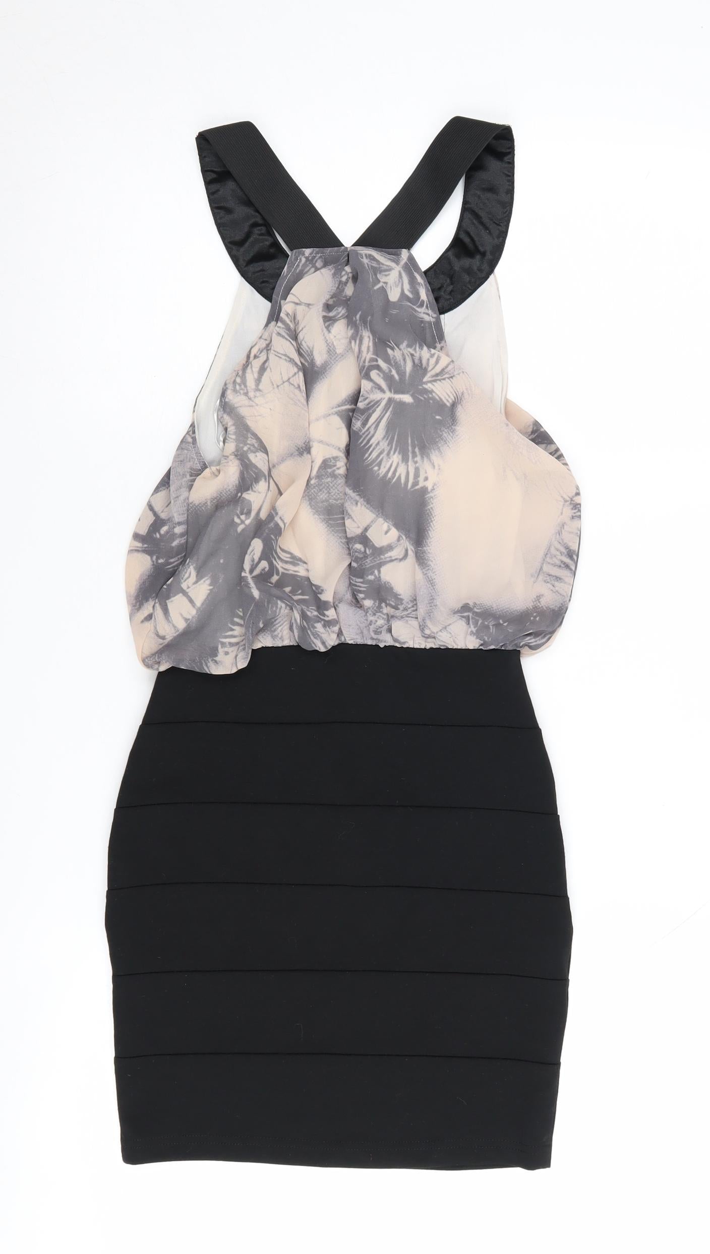 Crafted Women's Black Beaded Cocktail Dress, Size 6