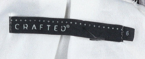 Crafted Women's Black Beaded Cocktail Dress, Size 6