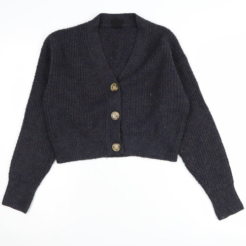 Urban Outfitters Women's Black Cardigan, Size S, Chunky-Knit