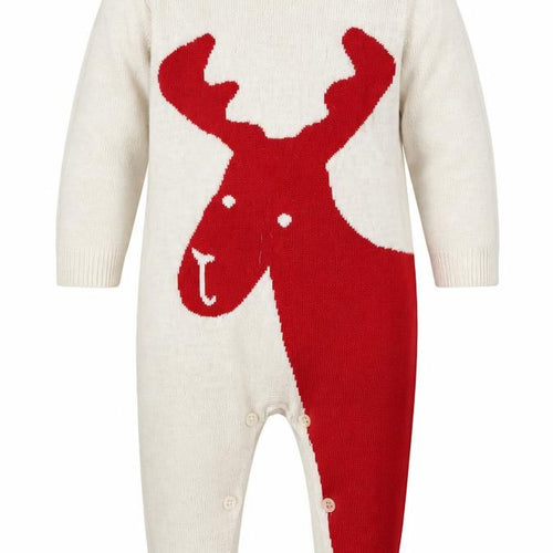 Gap Unisex Baby Beige Animal Babygrow 0-3 Months Knit Cotton