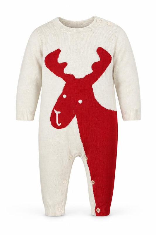 Gap Unisex Baby Beige Animal Babygrow 0-3 Months Knit Cotton