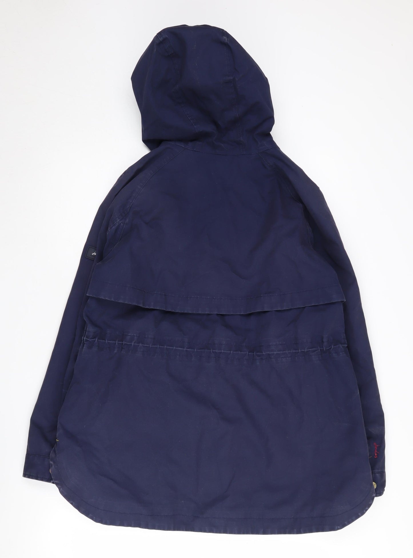 Joules Women's Blue Hooded Parka Jacket Size 14