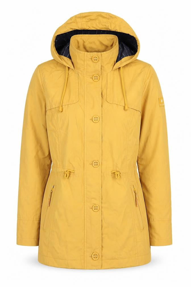 Maine New England Women's Yellow Water-Resistant Jacket Size 10