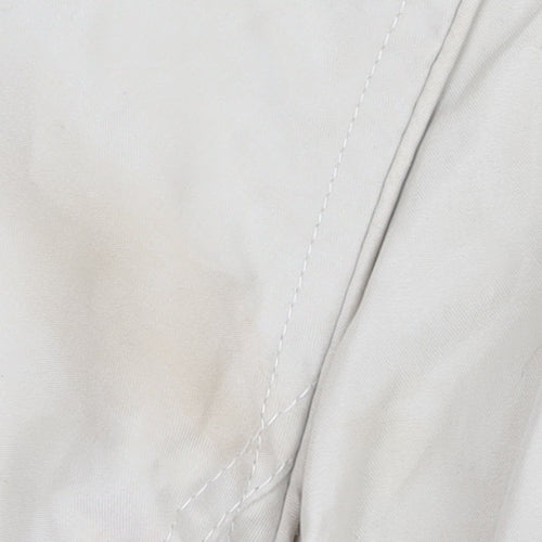 Eisenegger Women's Beige Hooded Parka Jacket Size 14