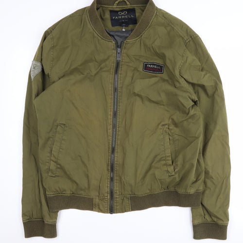 Farrell Men's XL Green Bomber Jacket Casual