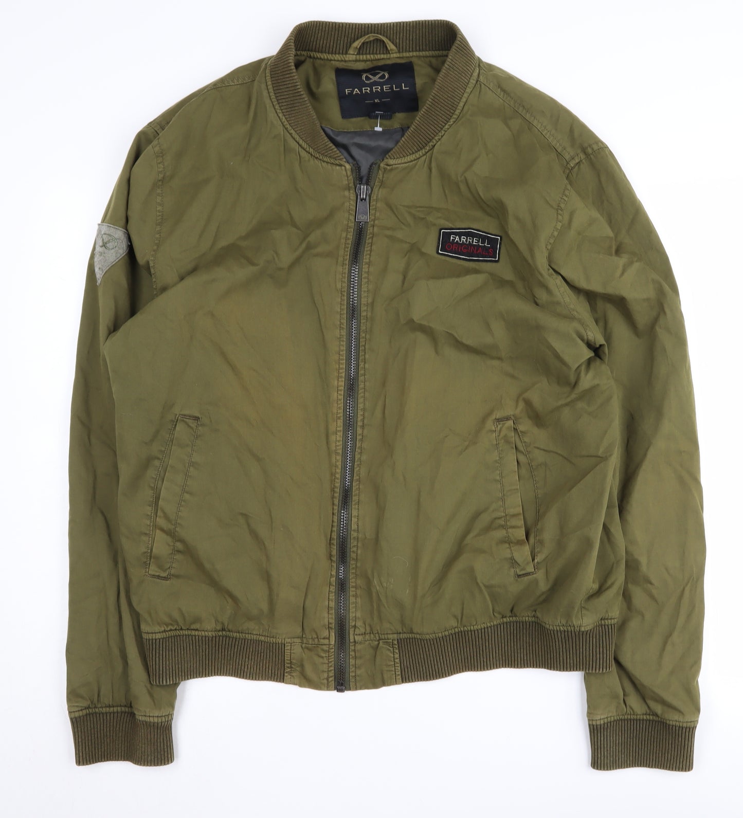 Farrell Men's XL Green Bomber Jacket Casual