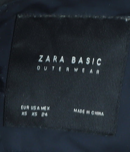 Zara Women's Black Puffer Jacket, Size 6, Winter Essential