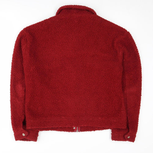 Lola May Women's Red Size 8 Fleece Basic Jacket