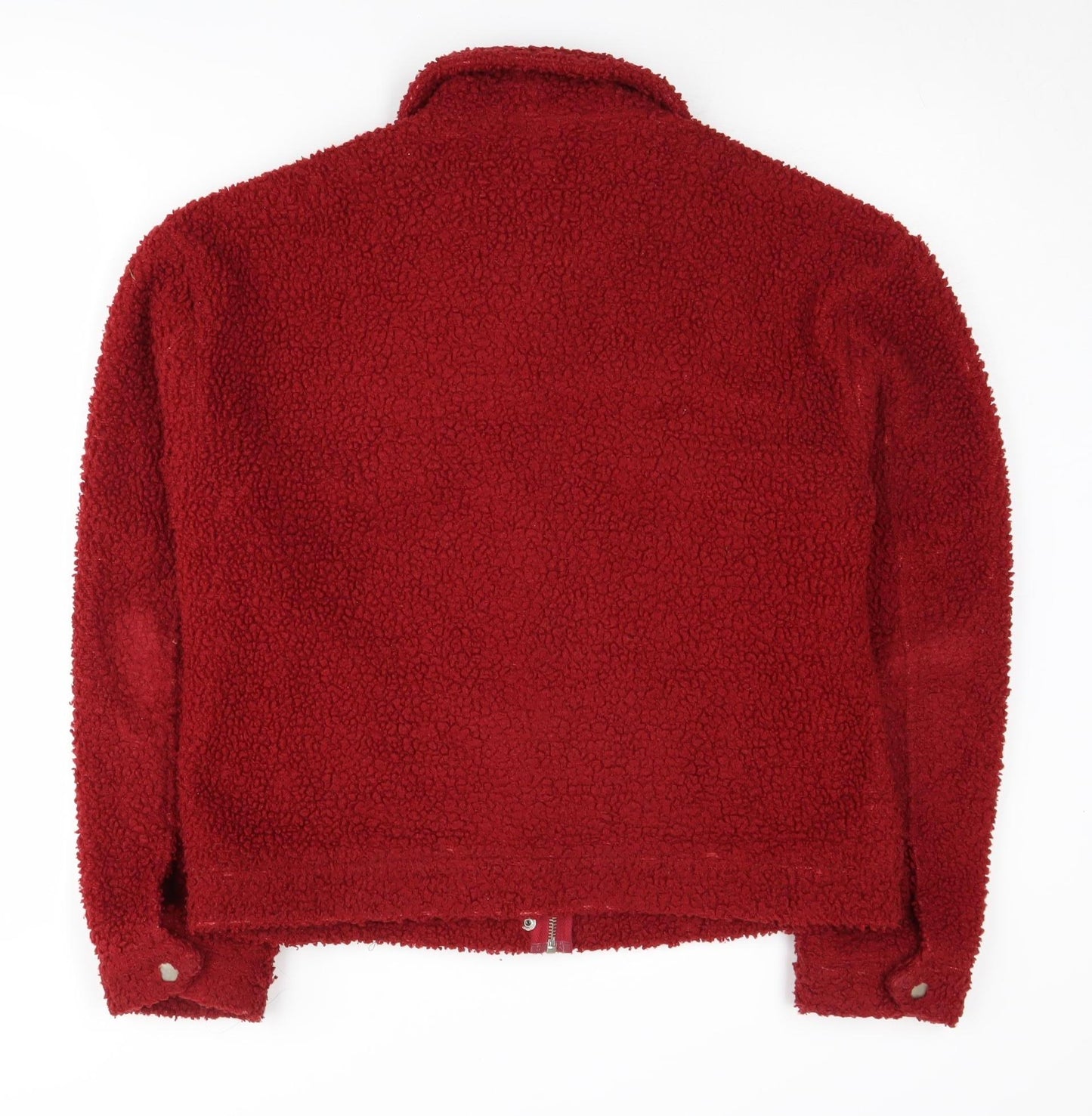 Lola May Women's Red Size 8 Fleece Basic Jacket