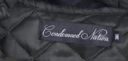 Condemned Nation Men's Green Bomber Jacket M