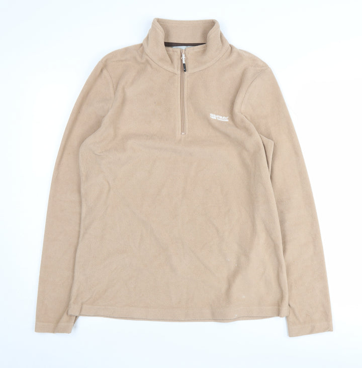 Regatta Women's Beige Fleece Pullover Sweatshirt, Size 12