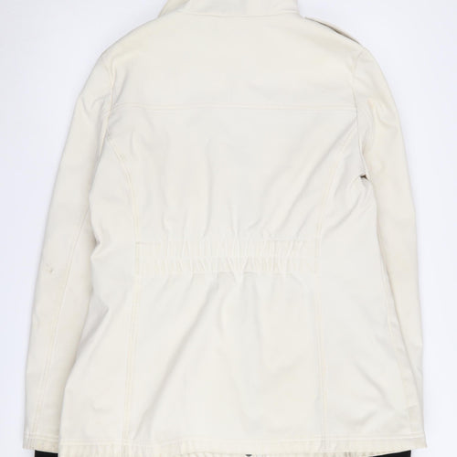 Jessica Simpson Women's White Zip Jacket, L, Casual Wear