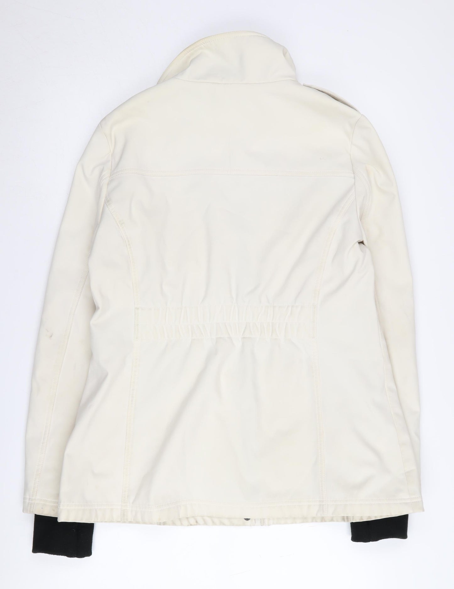 Jessica Simpson Women's White Zip Jacket, L, Casual Wear