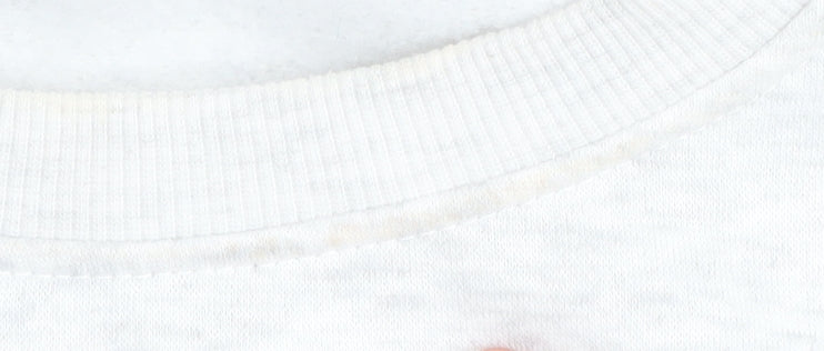 Harvard Unisex White Small Logo Sweatshirt