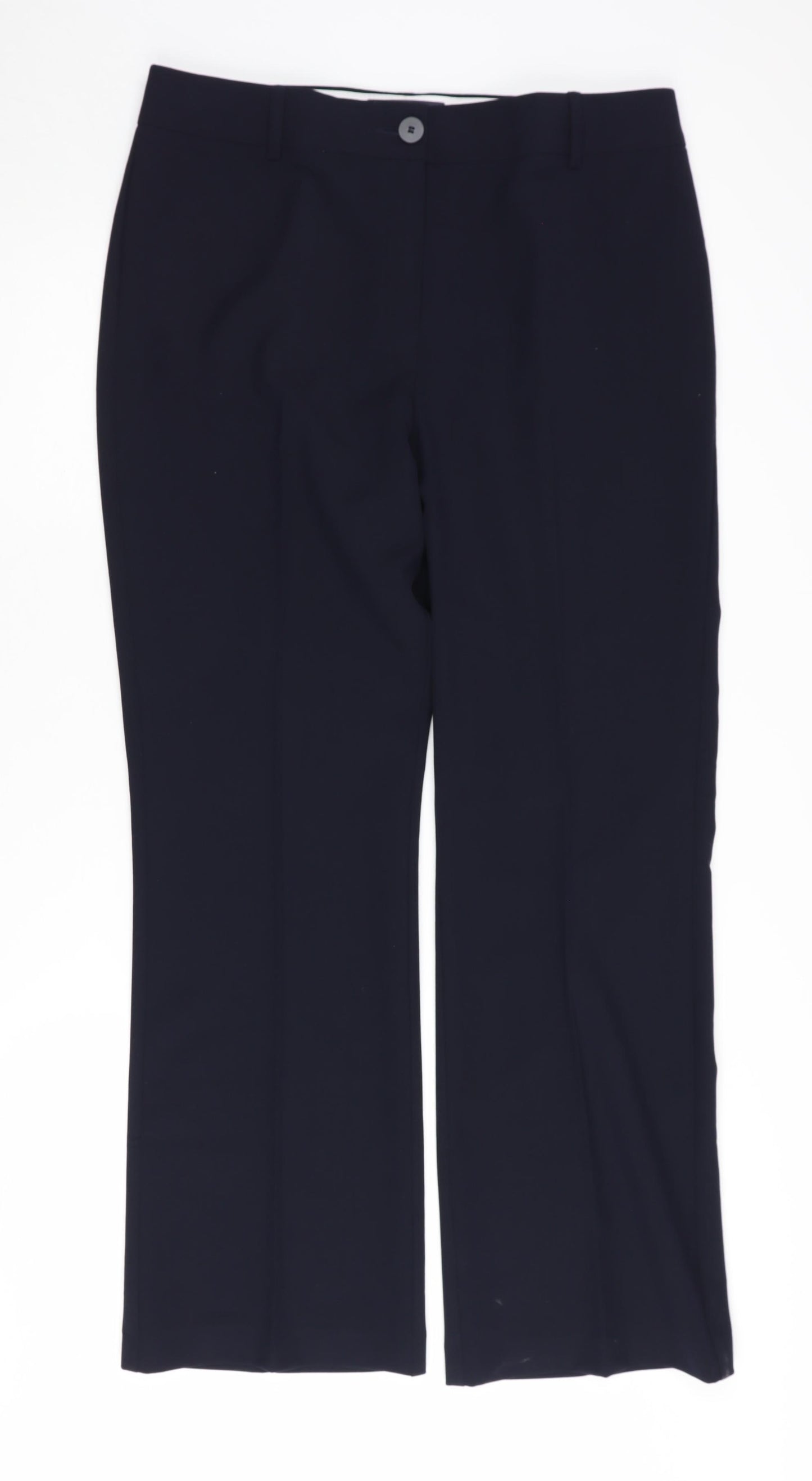 Marks and Spencer Women's Black Trousers, Size 14, Tall, Regular Fit