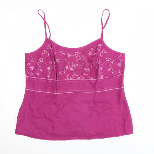 Marks and Spencer Women's Pink Camisole Tank Top Size 14