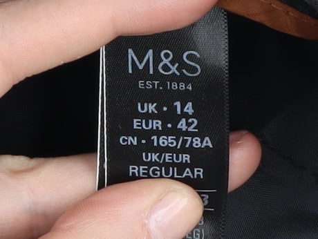 Marks and Spencer Women's Black Trousers Size 14