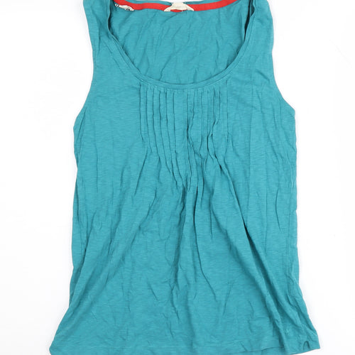 White Stuff Women's Blue Tank Top UK 10 Summer