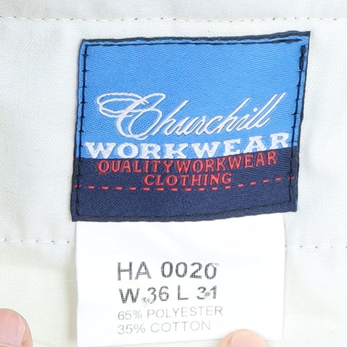 Churchill Black Men's Workwear Dress Pants Size 36