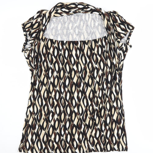 Marks and Spencer Women's Multicoloured Geometric Blouse, Size 16