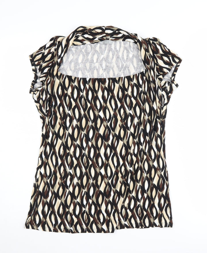 Marks and Spencer Women's Multicoloured Geometric Blouse, Size 16