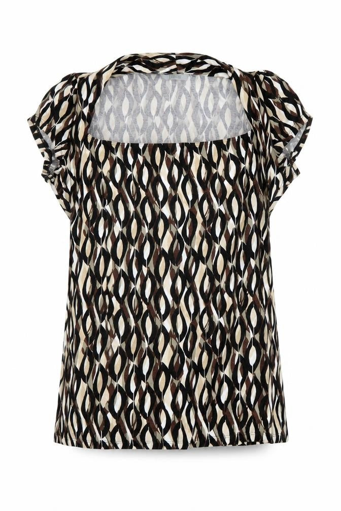 Front view of Marks & Spencer Women's Multicoloured Geometric Blouse, size 16