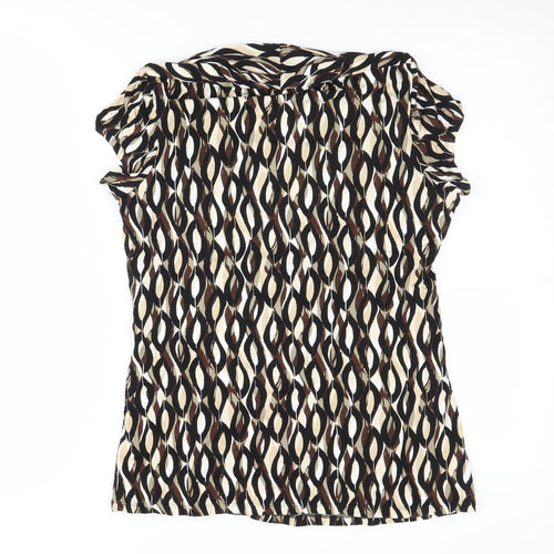 Marks and Spencer Women's Multicoloured Geometric Blouse, Size 16