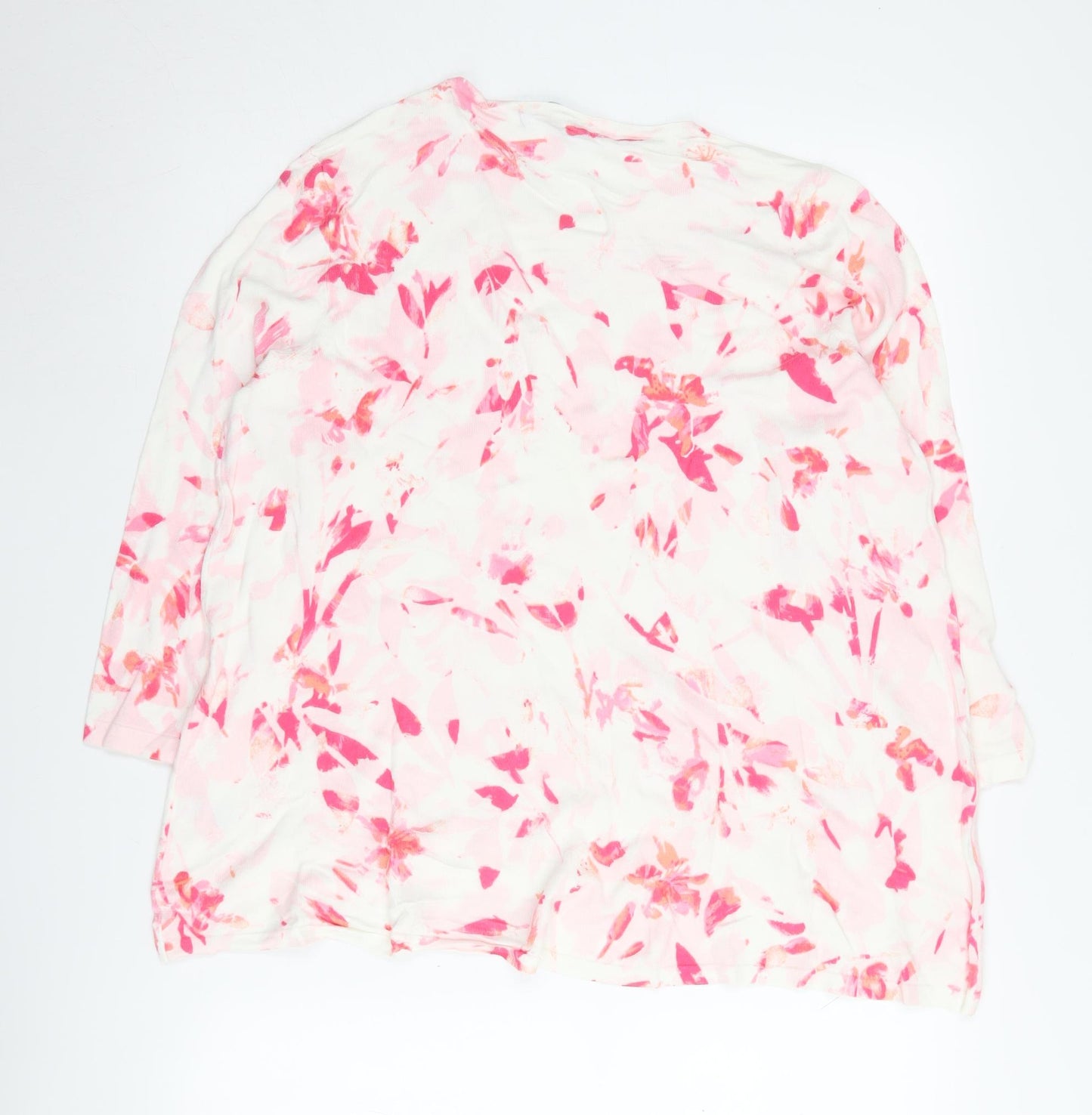 Marks and Spencer Women's Pink Floral Pullover Jumper Size 18